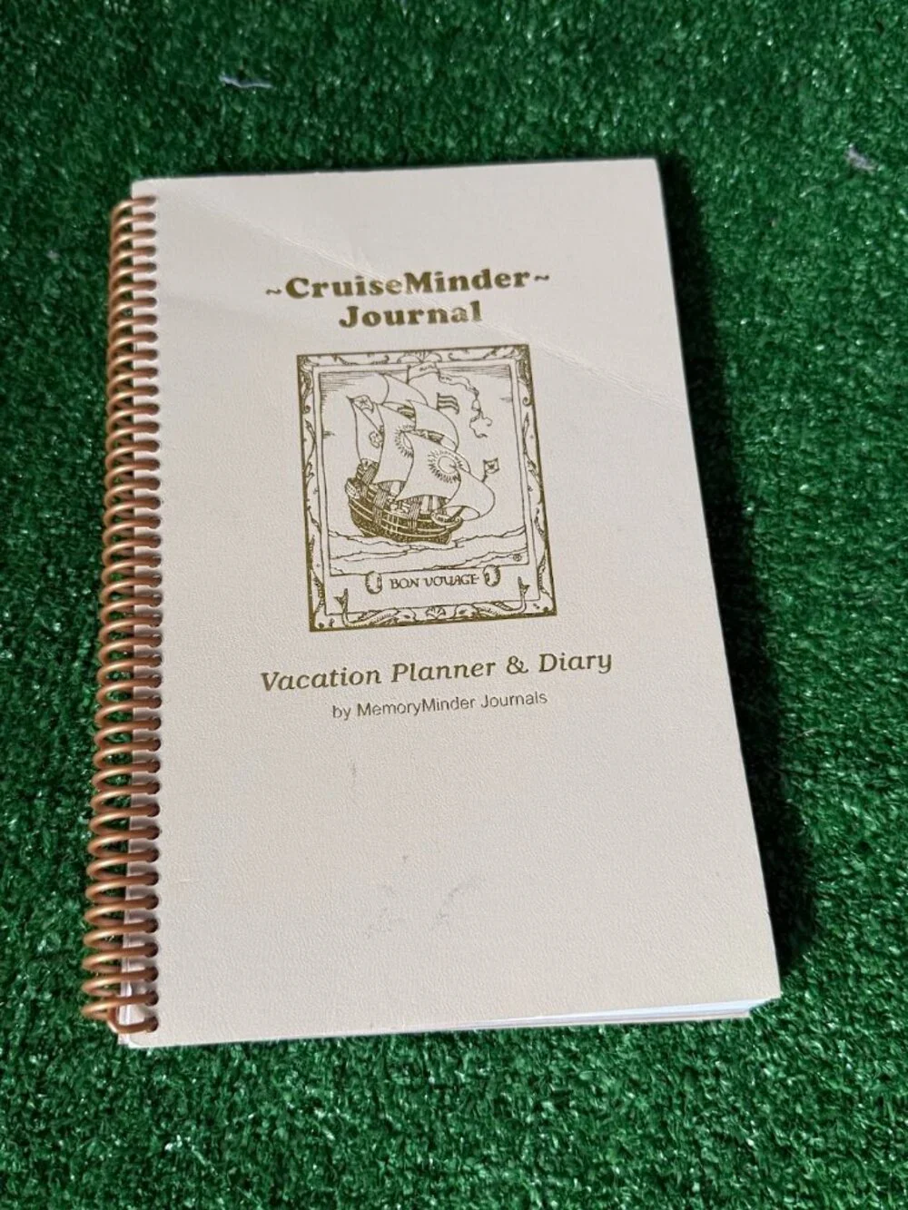 CruiseMinder Journal Vacation Planner Diary Spiral Bound Travel Cruise Organizer